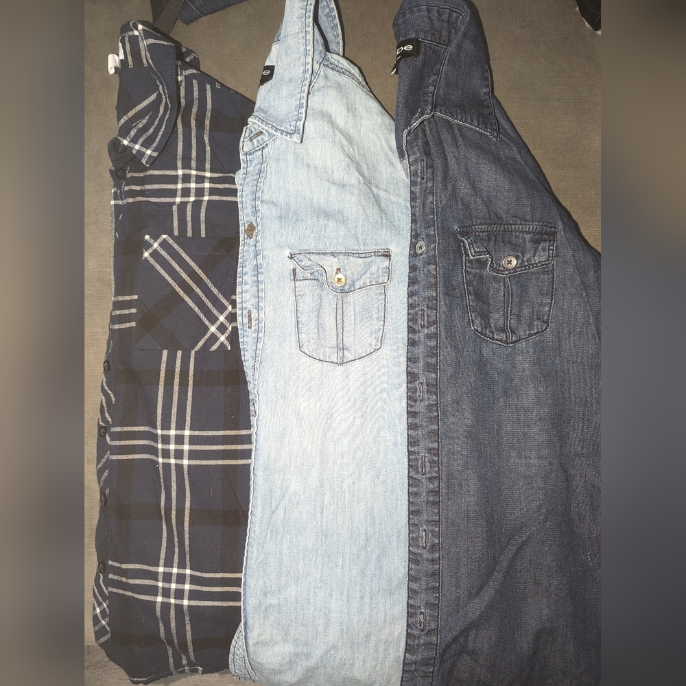 3 Long Sleeve Button Down Tops